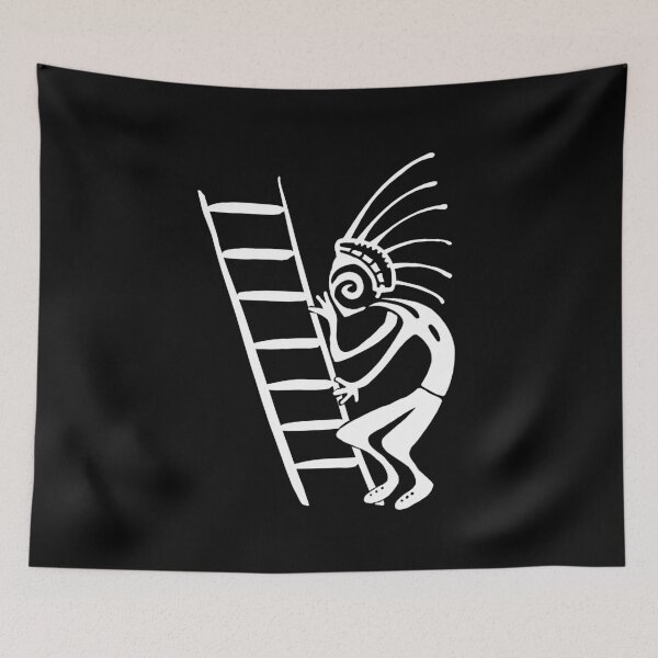 Item preview, Kokopelli ladder white designed and sold by nogamax.