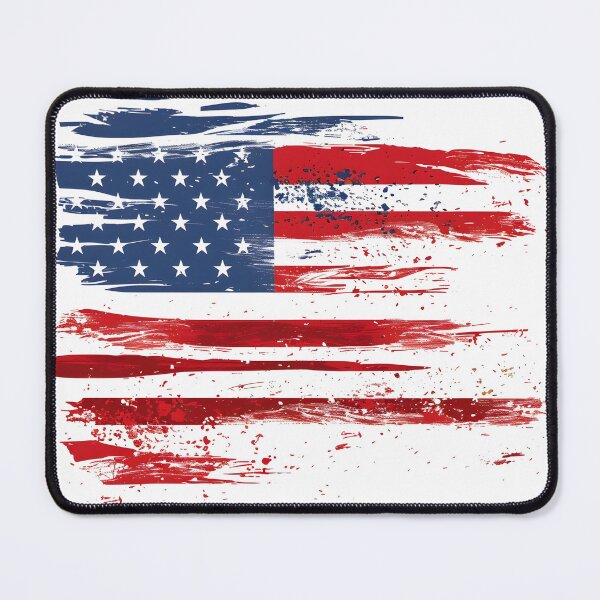 Item preview, artistic abstract american flag print designed and sold by dcrc.