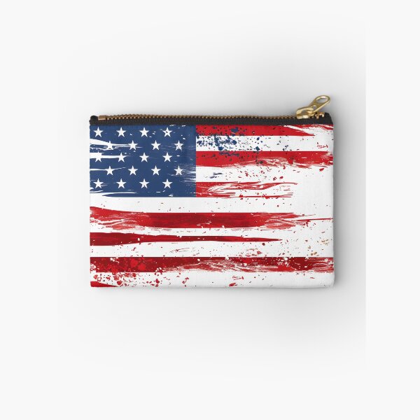 Item preview, artistic abstract american flag print designed and sold by dcrc.