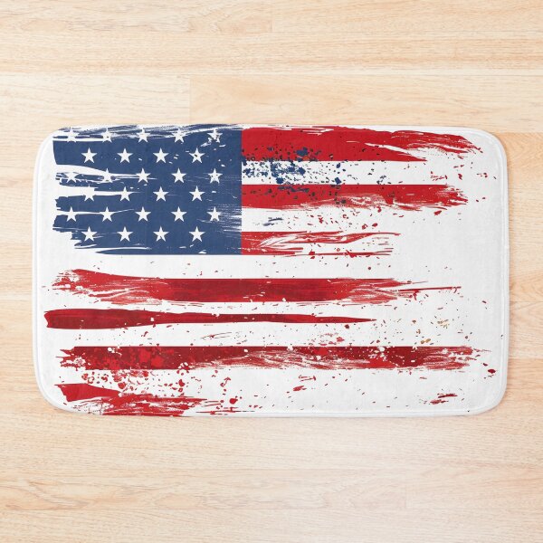 Item preview, artistic abstract american flag print designed and sold by dcrc.