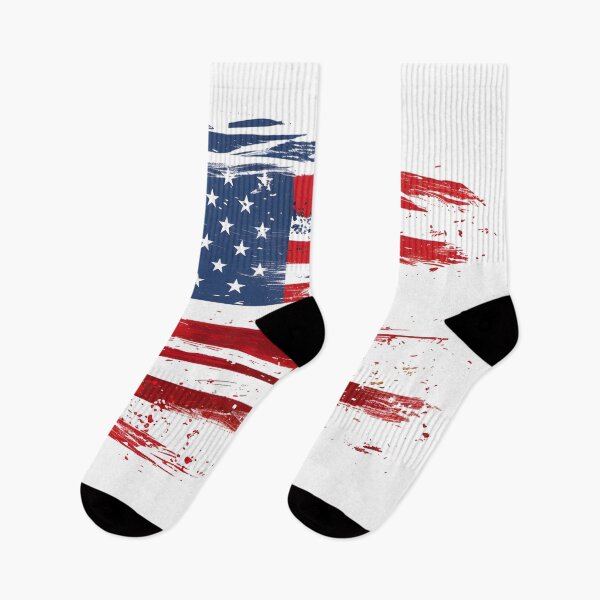 Item preview, artistic abstract american flag print designed and sold by dcrc.