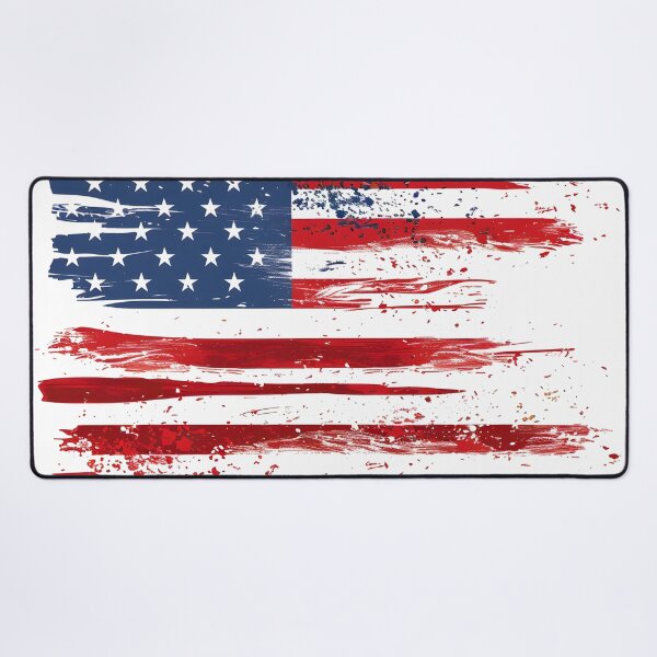Item preview, artistic abstract american flag print designed and sold by dcrc.