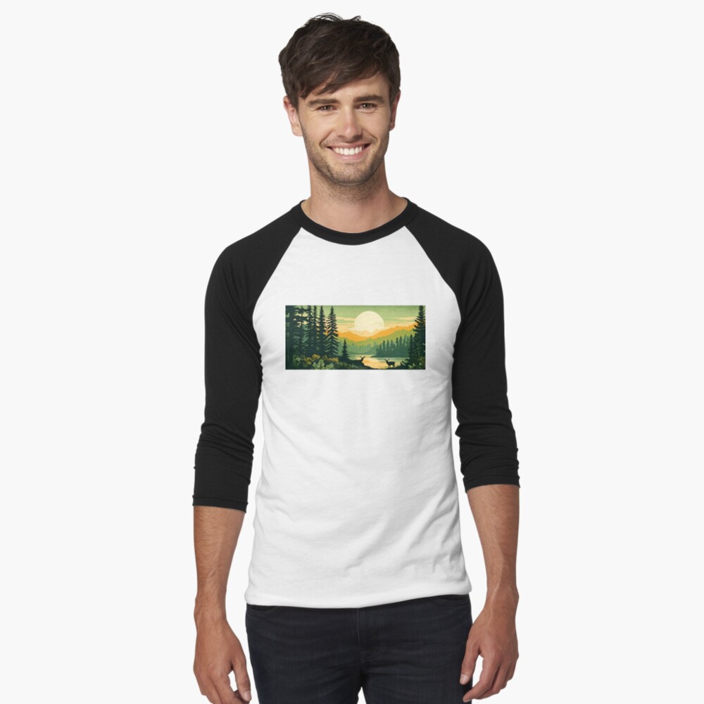 Item preview, Baseball ¾ Sleeve T-Shirt designed and sold by McMuggles.