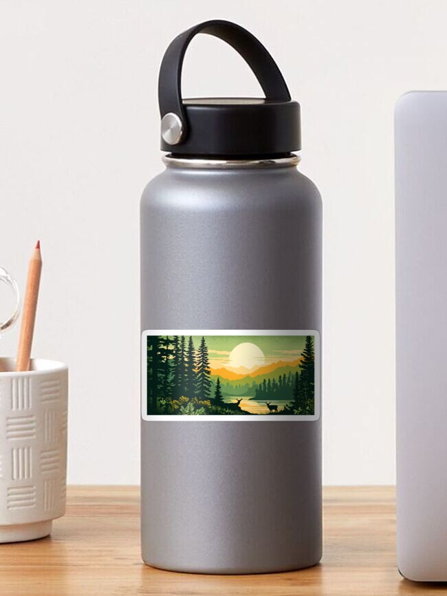 Thumbnail 1 of 3, Sticker, Wonderful Wilderness and Wildlife 1 designed and sold by McMuggles.