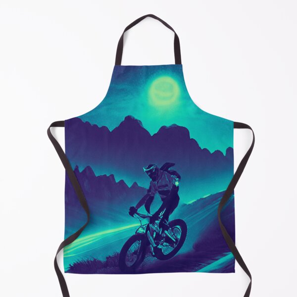 Item preview, Night Rider: MTB Adventure in the Moonlit Mountains designed and sold by GrizzlyCollective.