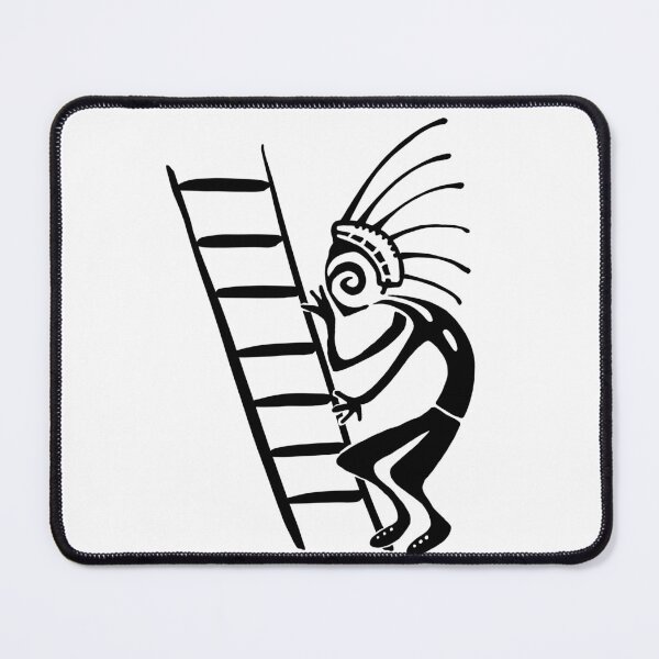 Item preview, Kokopelli ladder black designed and sold by nogamax.