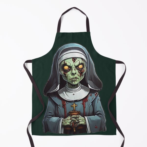 Item preview, Cartoon Zombie Nun designed and sold by ArtCraftLab.