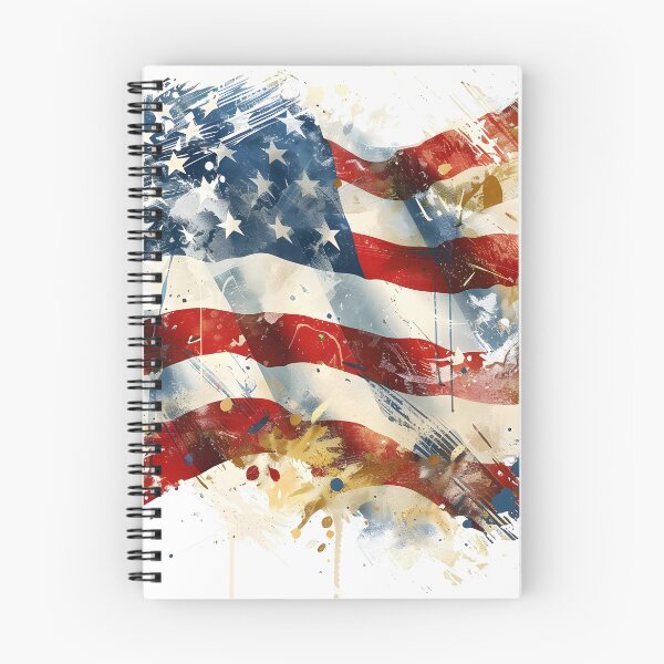 Item preview, artistic abstract american flag print designed and sold by dcrc.