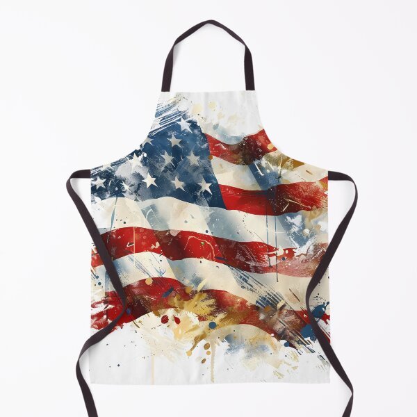 Item preview, artistic abstract american flag print designed and sold by dcrc.