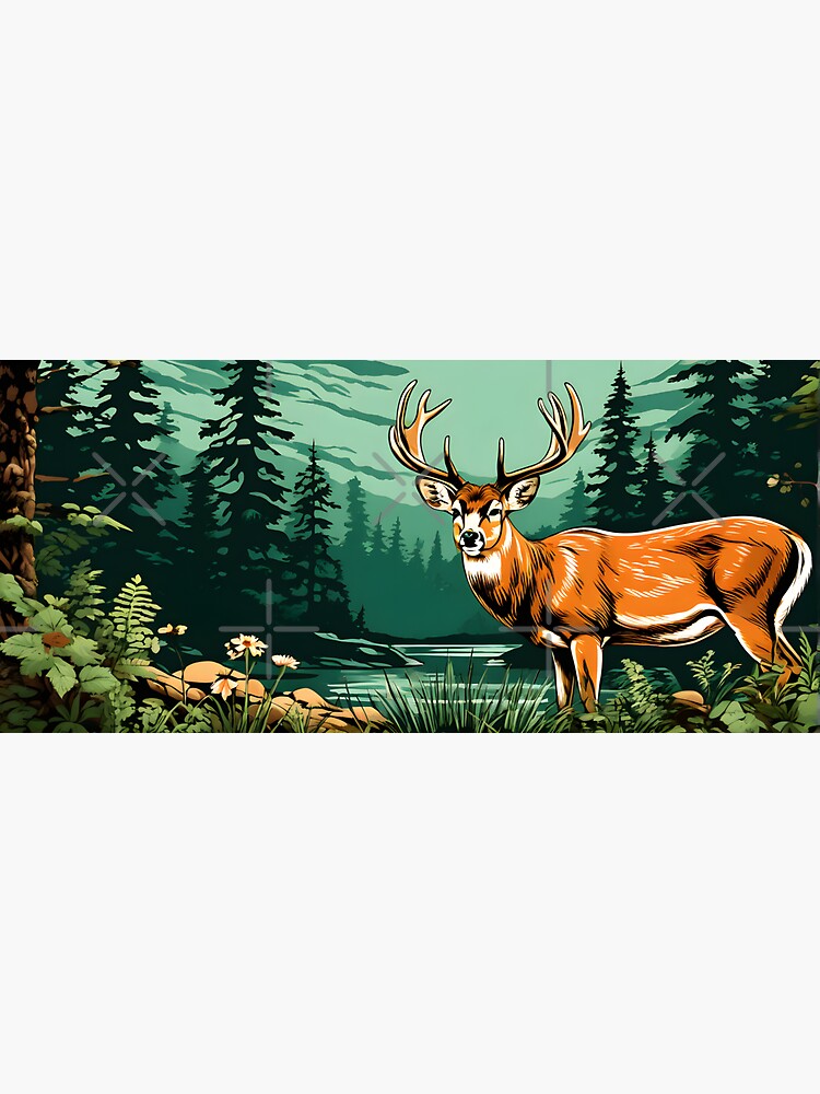 Thumbnail 3 of 3, Sticker, Wonderful Wilderness and Wildlife 2 designed and sold by McMuggles.