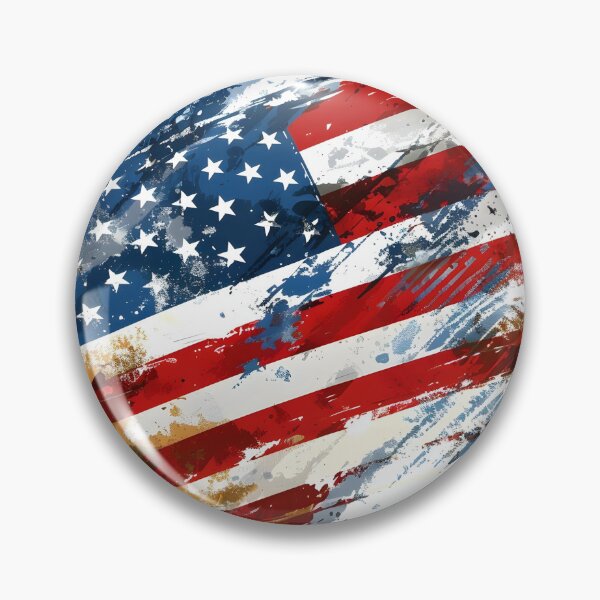 Item preview, artistic abstract american flag print designed and sold by dcrc.