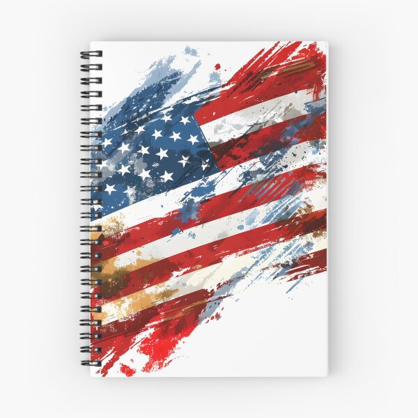 Item preview, artistic abstract american flag print designed and sold by dcrc.