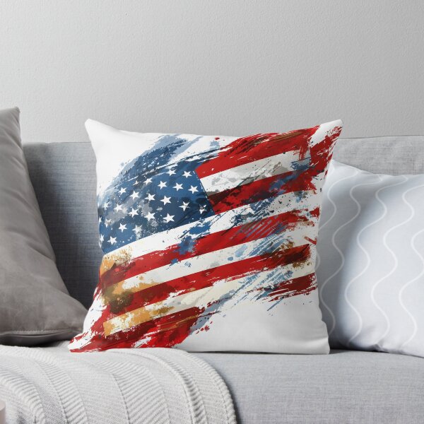 Item preview, artistic abstract american flag print designed and sold by dcrc.