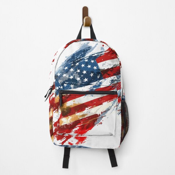 Item preview, artistic abstract american flag print designed and sold by dcrc.