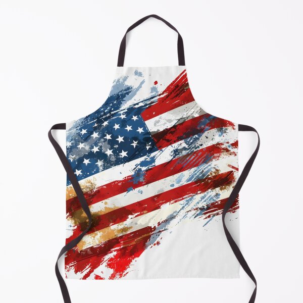 Item preview, artistic abstract american flag print designed and sold by dcrc.
