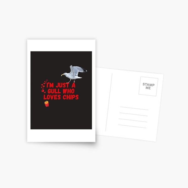 Item preview, I'm Just a Gull Who Love Chips - Gavin the Gull Tote Bag designed and sold by MyriadLifePhoto.