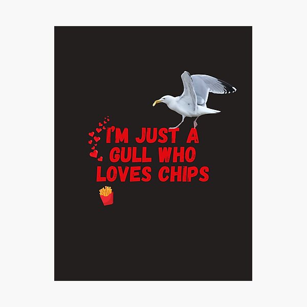 Item preview, I'm Just a Gull Who Love Chips - Gavin the Gull Tote Bag designed and sold by MyriadLifePhoto.