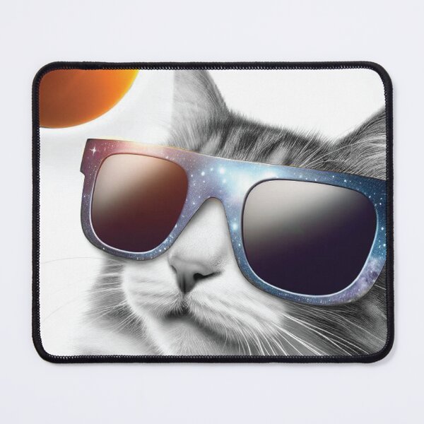 Item preview, Celebrate the Solar Eclipse: April 08, 2024 With This Funny Dad Cat Design designed and sold by DESIGNNOUR.