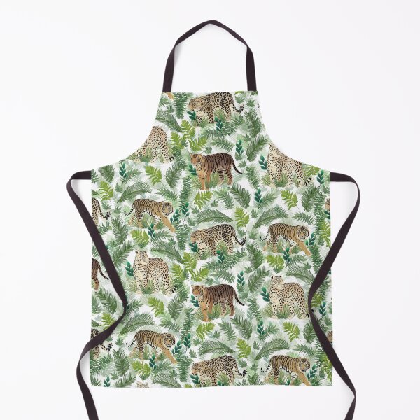 Item preview, Modern Leopards Tigers Jungle Plants designed and sold by NdesignTrend.