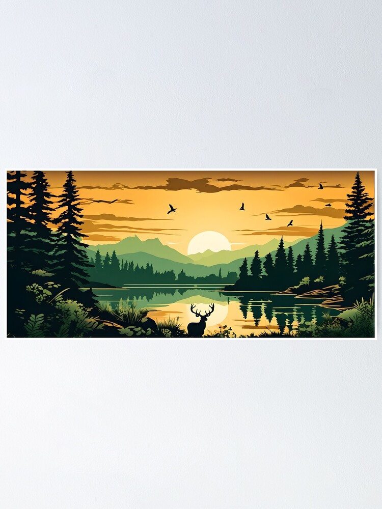 Thumbnail 1 of 3, Poster, Wonderful Wilderness and Wildlife 4 designed and sold by McMuggles.