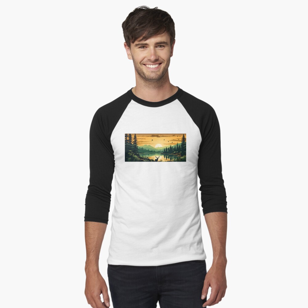 Item preview, Baseball ¾ Sleeve T-Shirt designed and sold by McMuggles.