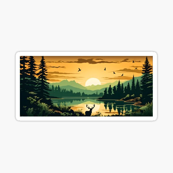 Wonderful Wilderness and Wildlife 4 Sticker