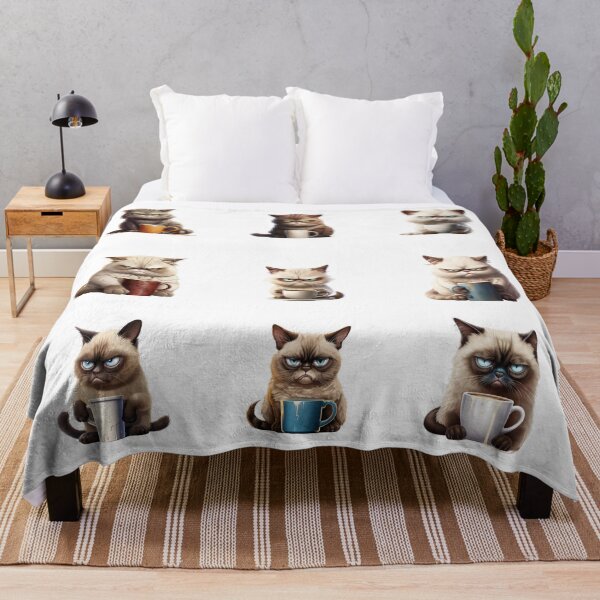 Item preview, Grumpy Coffee Cat Bundle 9 Pcs designed and sold by Crazycatgraphic.