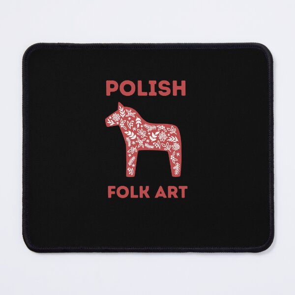 Item preview, Polish Folk Art - Red Horse (red letters) designed and sold by alczar.