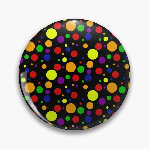Item preview, Pride polkadot pattern with black background designed and sold by vividcrocodile.