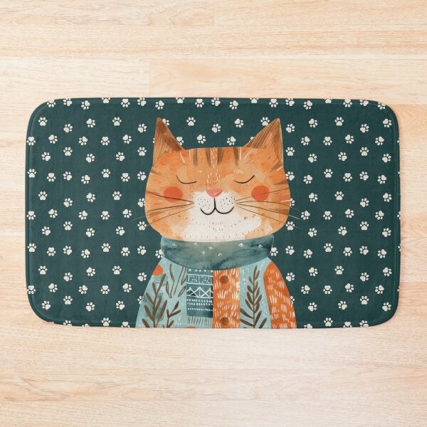 Item preview, Whimsical Cute Orange Cat Illustration designed and sold by GolDreamShop.