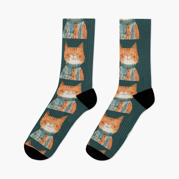 Item preview, Whimsical Cute Orange Cat Illustration designed and sold by GolDreamShop.
