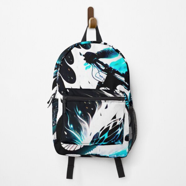 Item preview, Trail Blazer: Ripping Through Trails in Black, White, and Neon Blue designed and sold by GrizzlyCollective.