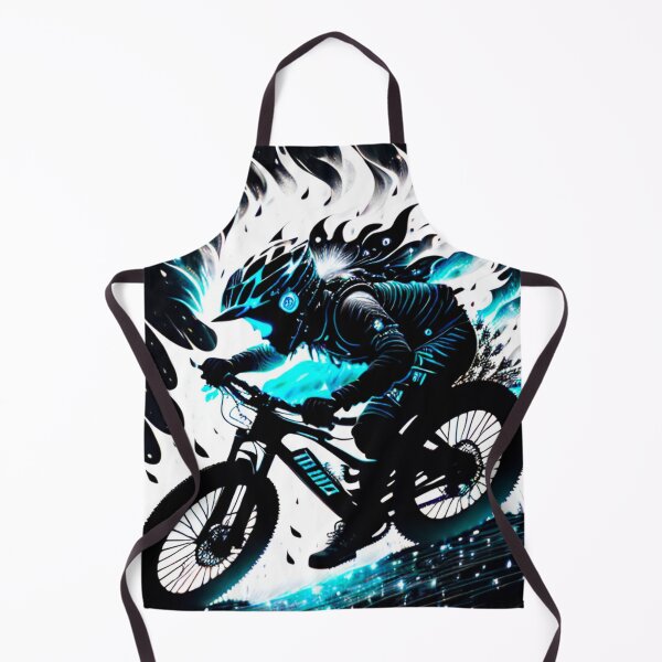Item preview, Trail Blazer: Ripping Through Trails in Black, White, and Neon Blue designed and sold by GrizzlyCollective.
