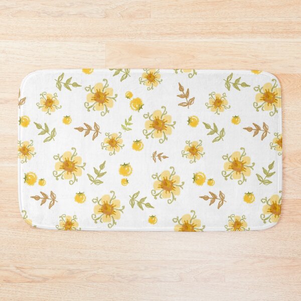 Item preview, Flower yellow and leaf natural seamless 01 designed and sold by BeebooDesign.