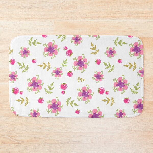 Item preview, Flower pink and leaf natural seamless 02 designed and sold by BeebooDesign.