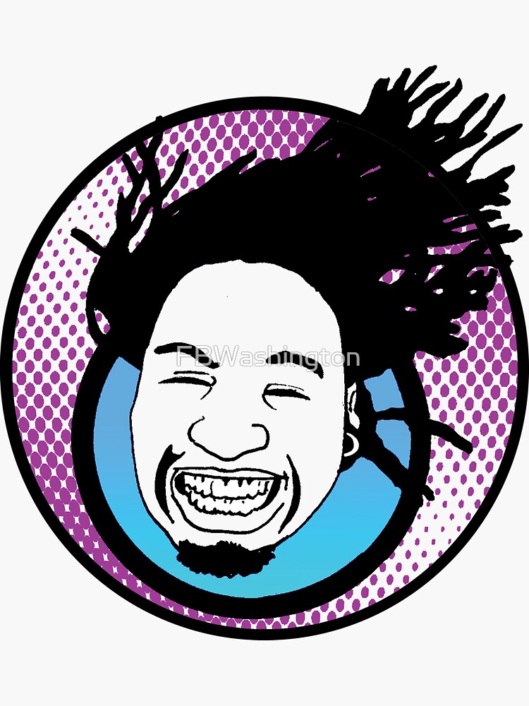 Thumbnail 3 of 3, Sticker, Just Me - A Self Portrait designed and sold by FBWashington.