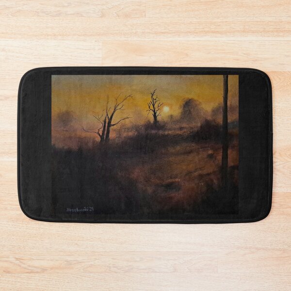 Item preview, Misty orange sunrise landscape with trees. designed and sold by DStrzebonski.