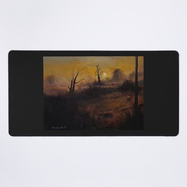 Item preview, Misty orange sunrise landscape with trees. designed and sold by DStrzebonski.