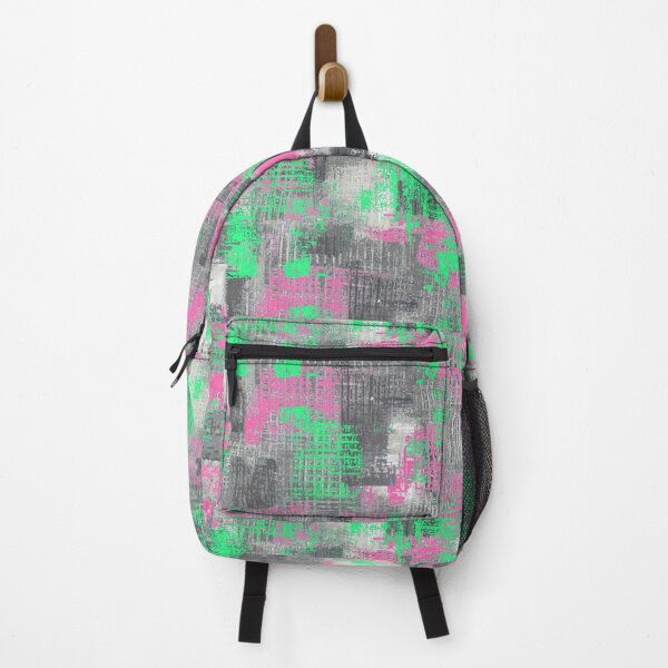 Item preview, Texture handmade pattern green pink designed and sold by Alessandro Remo Mazzoni Remotextiles.