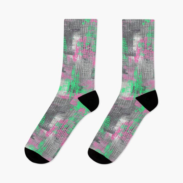 Item preview, Texture handmade pattern green pink designed and sold by Alessandro Remo Mazzoni Remotextiles.