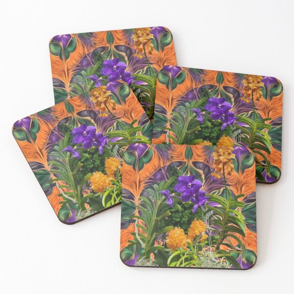Item preview, Purple and Orange Flowers designed and sold by RivehArt.
