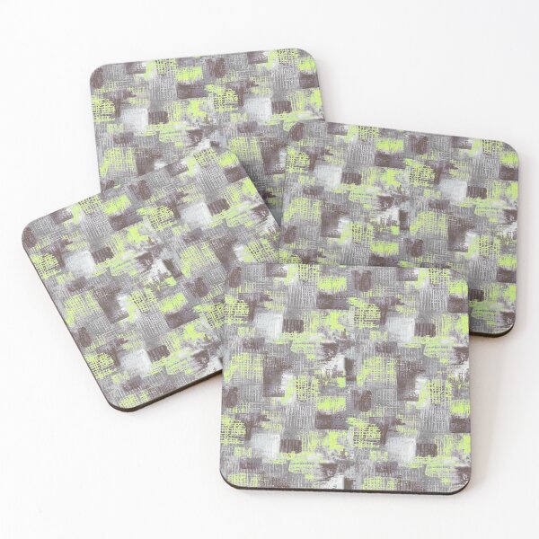 Item preview,  Texture handmade pattern yellow gray designed and sold by Alessandro Remo Mazzoni Remotextiles.