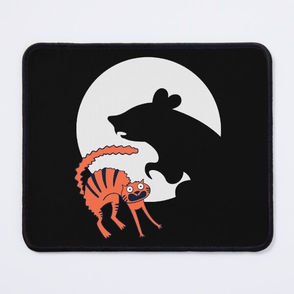 Item preview, Cute Orange Cat Scared of Rat's Shadow designed and sold by LyricsWear.