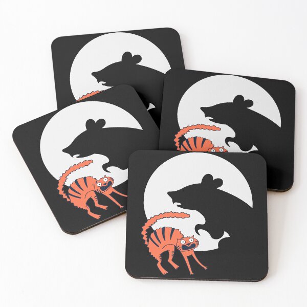 Item preview, Cute Orange Cat Scared of Rat's Shadow designed and sold by LyricsWear.