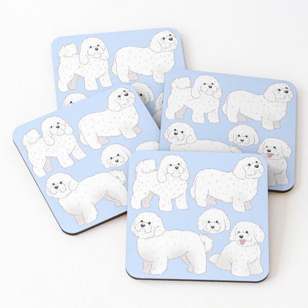 Item preview, Cute  Bolognese dog pattern  designed and sold by Yaragold.
