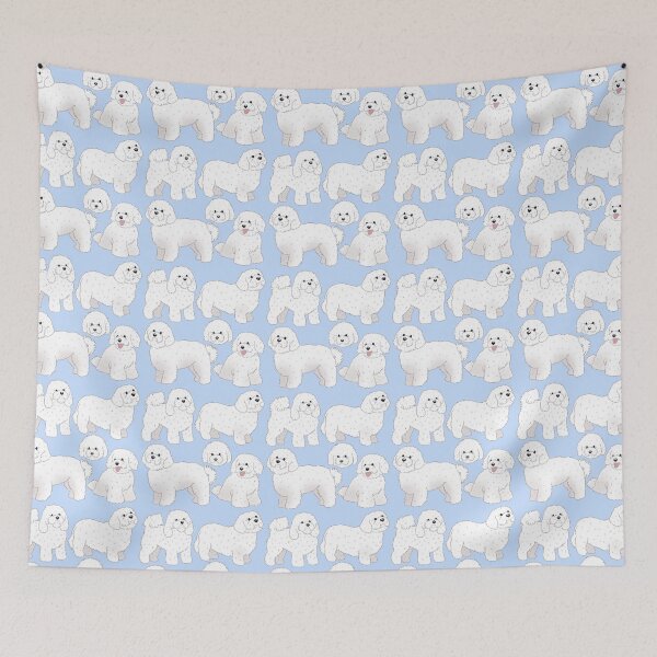 Item preview, Cute  Bolognese dog pattern  designed and sold by Yaragold.