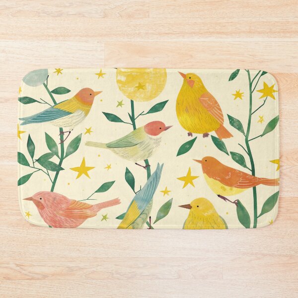 Item preview, Spring Birds - Chirping Choir Art Print designed and sold by Gourmet Neko Art | .