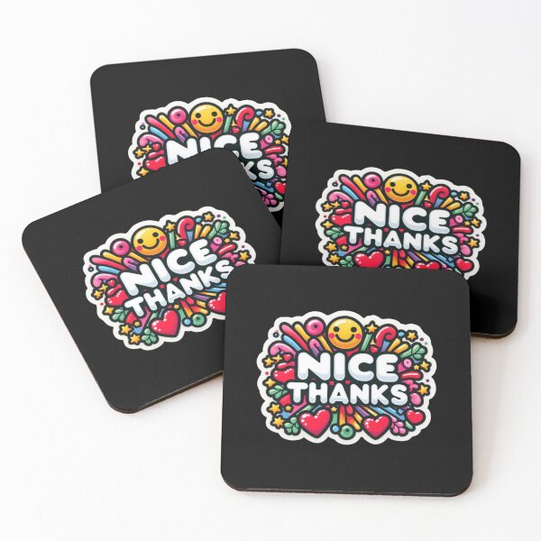 Item preview, Nice Thanks Sticker designed and sold by Psycho-Crazy.
