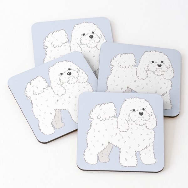 Item preview, Bolognese dog art designed and sold by Yaragold.