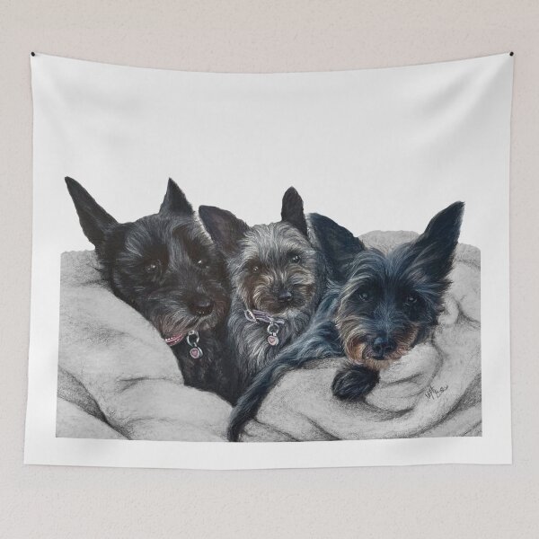 Item preview, Mini schnauzer en trío designed and sold by NathBros.
